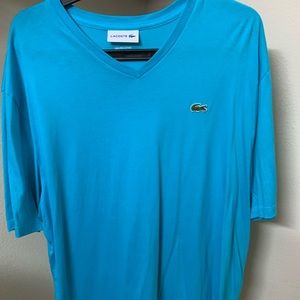 Size 8 blue V neck shirts